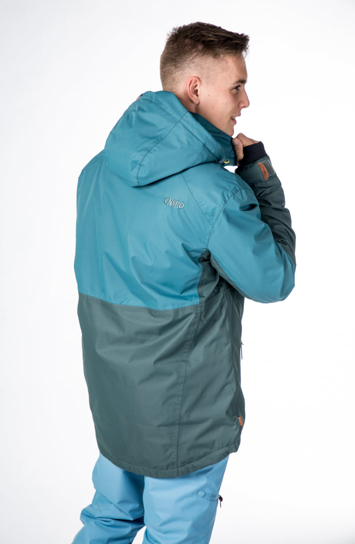 CNSRD Herren Skijacke John Petrol-lightblue-forest