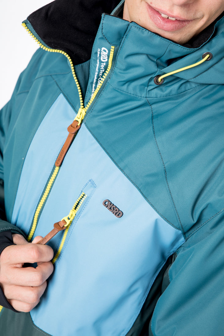 CNSRD Herren Skijacke John Petrol-lightblue-forest