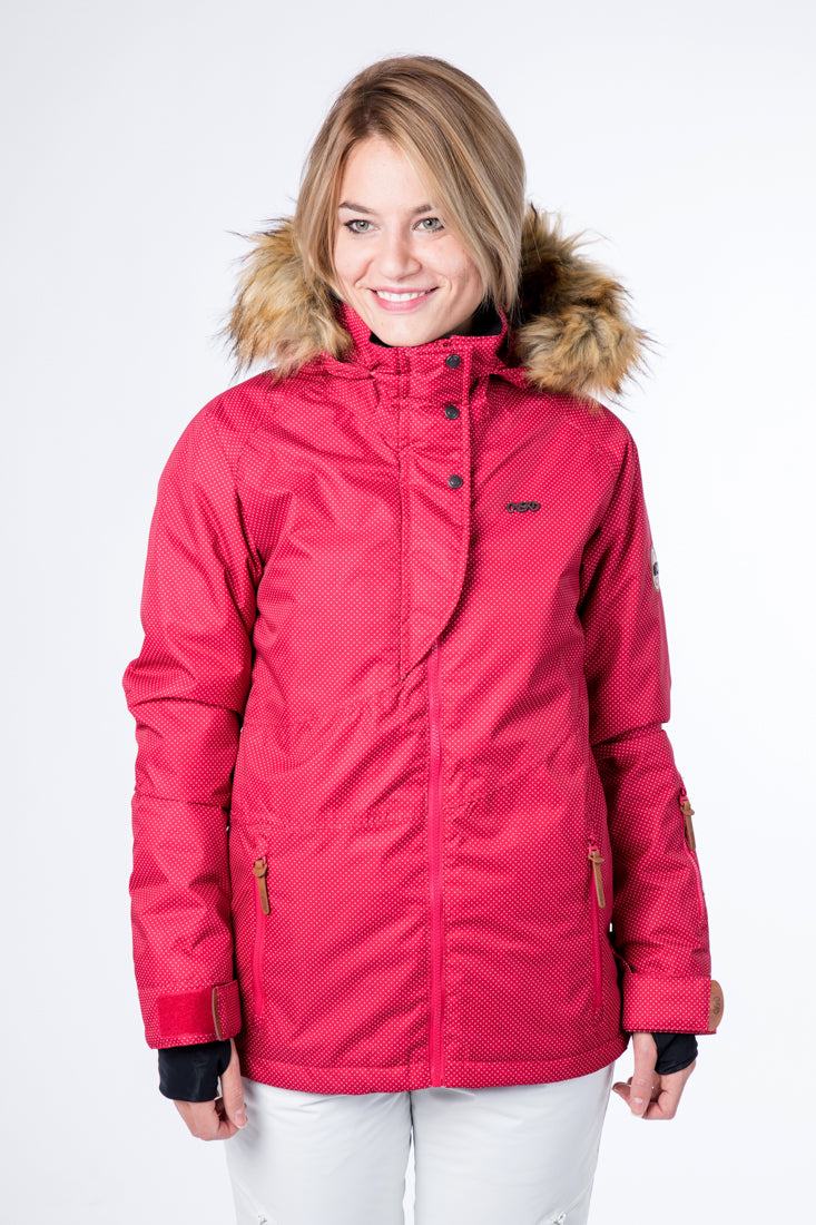 CNSRD Damen Skijacke Jilian A Red print