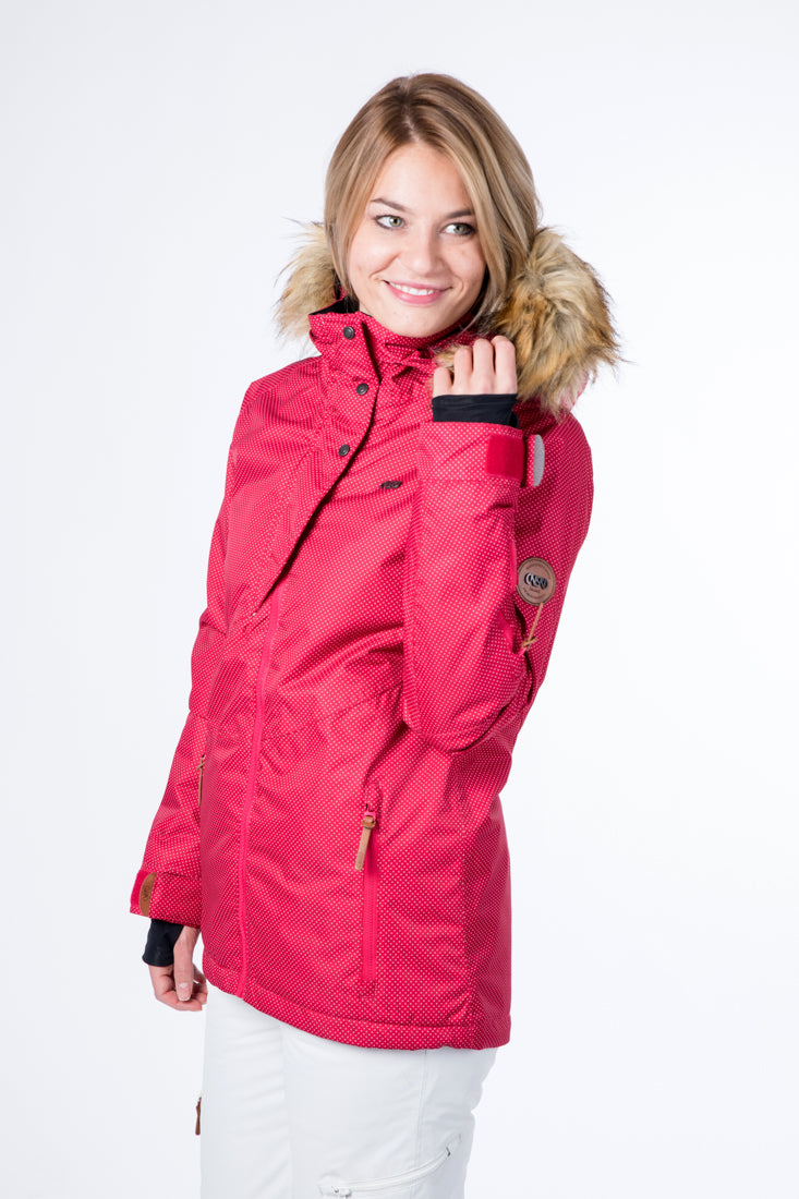 CNSRD Damen Skijacke Jilian A Red print