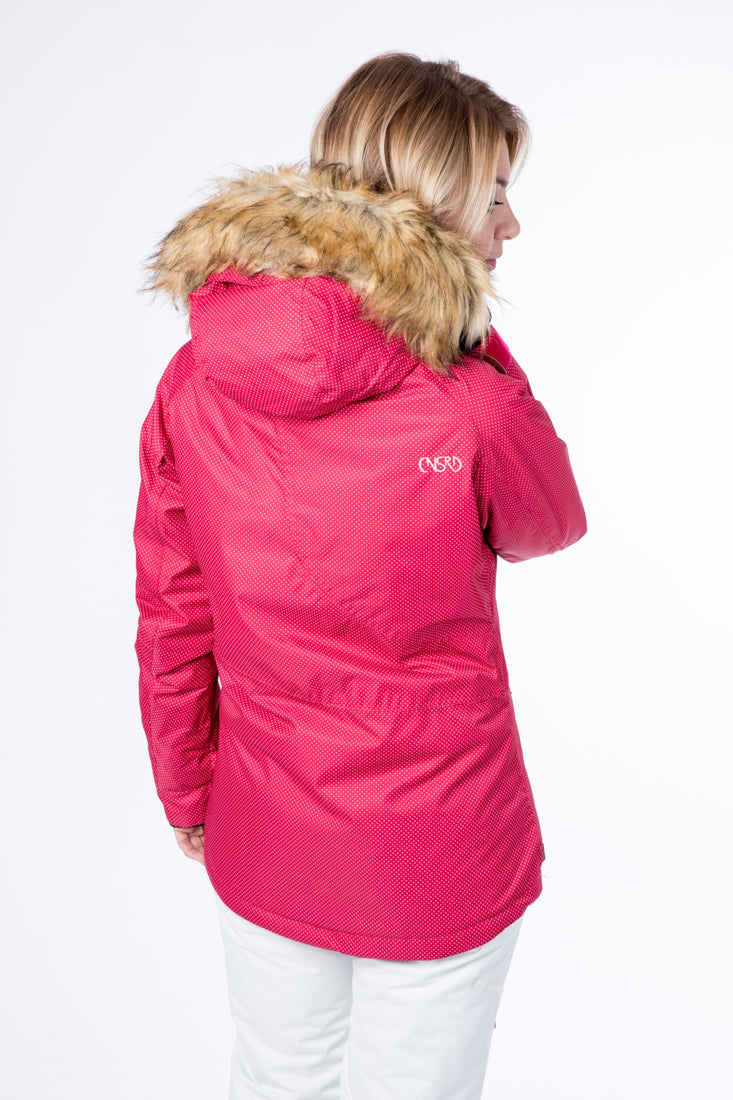 CNSRD Damen Skijacke Jilian A Red print