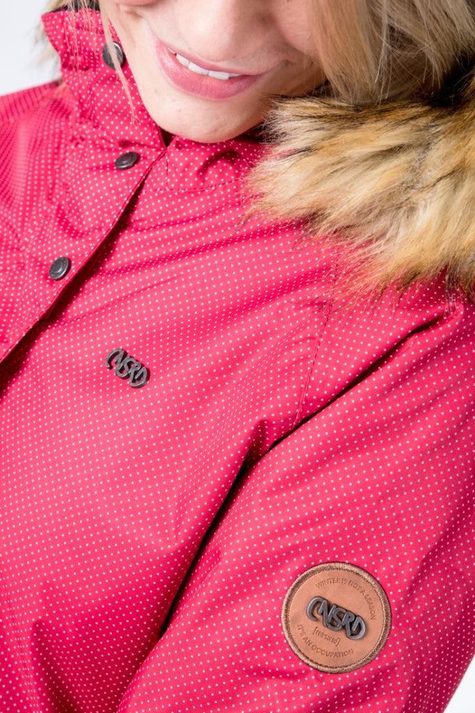 CNSRD Damen Skijacke Jilian A Red print