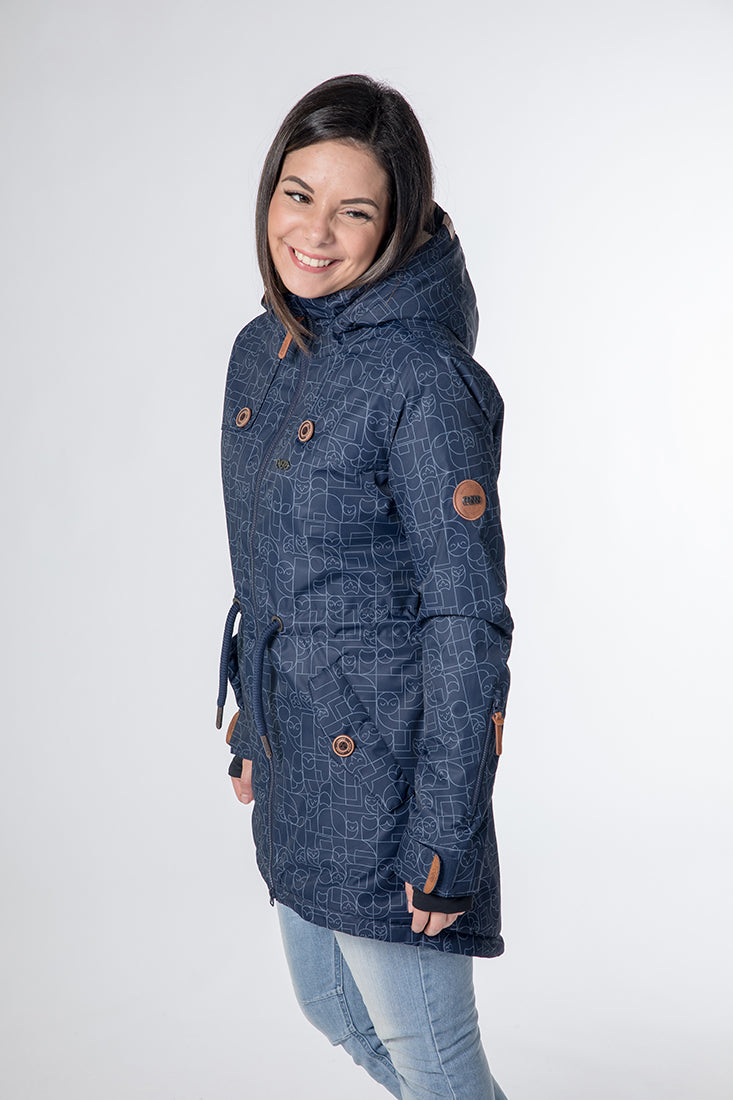 CNSRD Damen Funktionsparka Charlotte Marine AOP