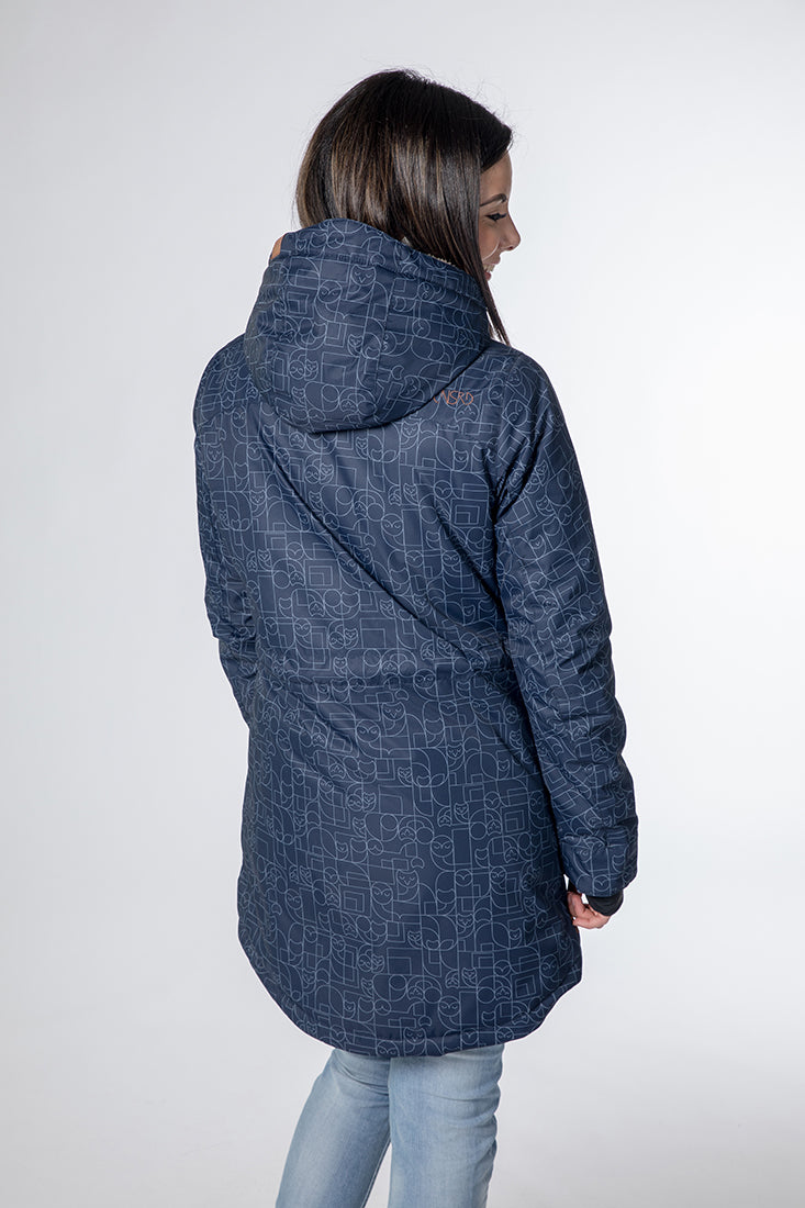 CNSRD Damen Funktionsparka Charlotte Marine AOP