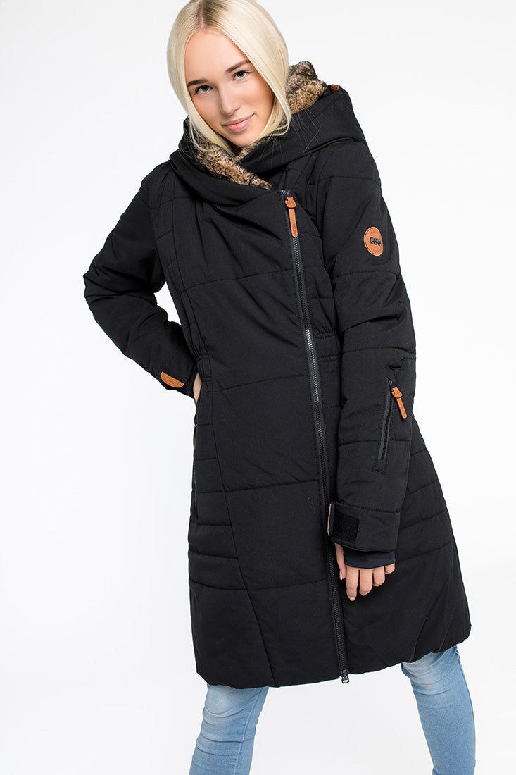 CNSRD Damen Wintermantel Frieda Black
