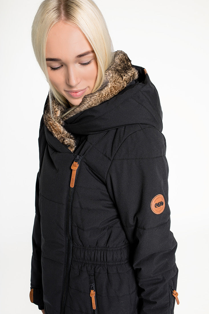 CNSRD Damen Wintermantel Frieda Black