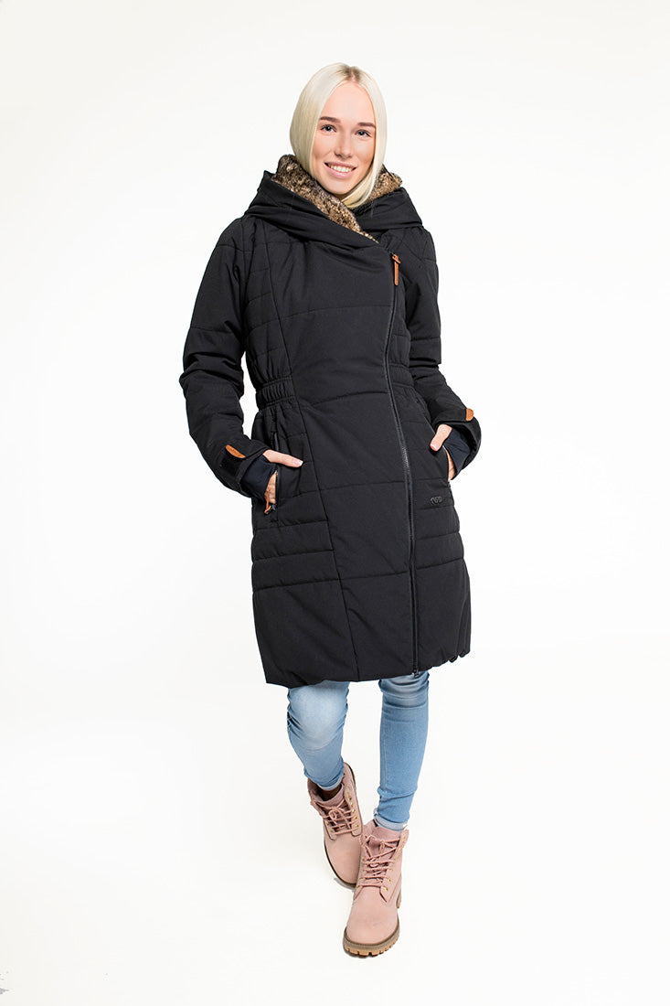CNSRD Damen Wintermantel Frieda Black