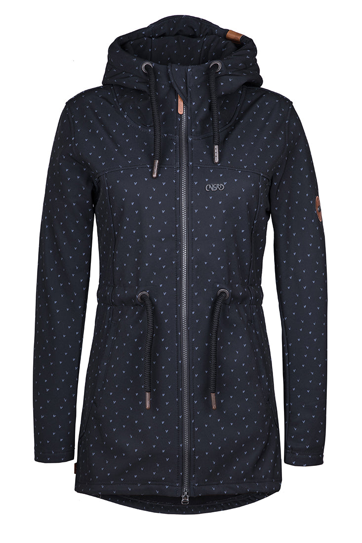 CNSRD Damen Softshellparka Charlotte D Black print