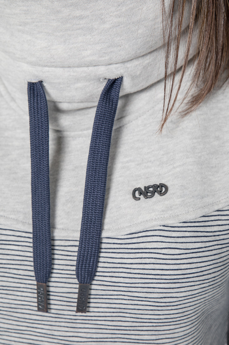 CNSRD Damen Sweatshirt Sunshine Cloudy stripes