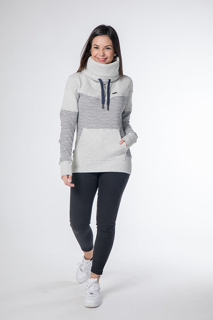 CNSRD Damen Sweatshirt Sunshine Cloudy stripes