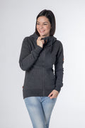 CNSRD Damen Kapuzensweatjacke Yasmin A Black