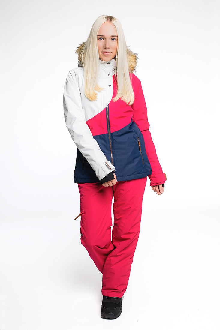 CNSRD Damen Skijacke Jilian A Red/white/blue