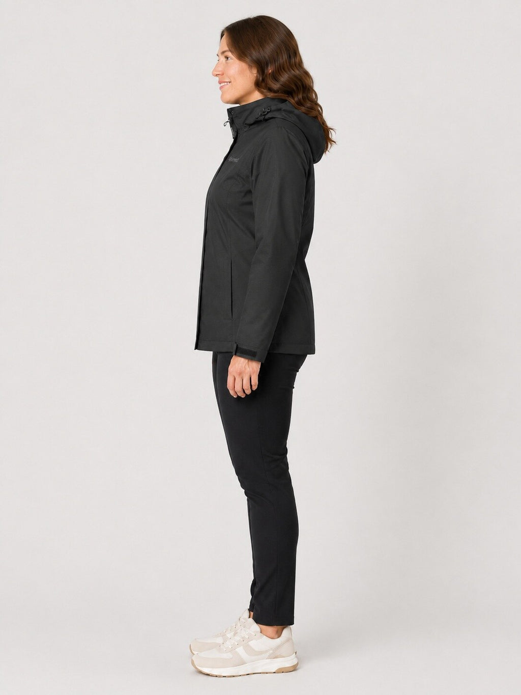 DEPROC Regenjacke Laval Schwarz – XXL-Modelbild 2