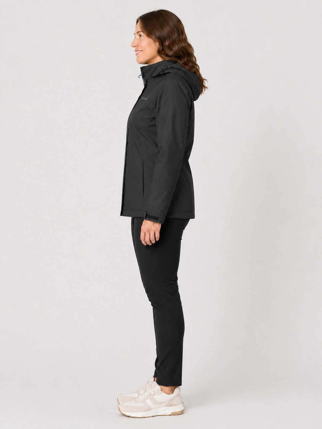 DEPROC Regenjacke Laval Schwarz – XXL-Modelbild 2