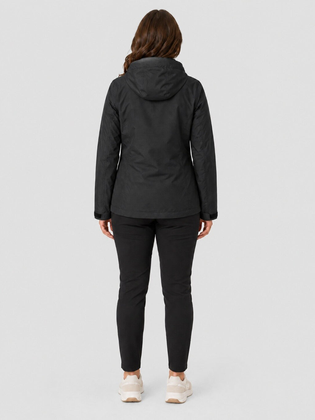 DEPROC Regenjacke Laval Schwarz – XXL-Modelbild 3