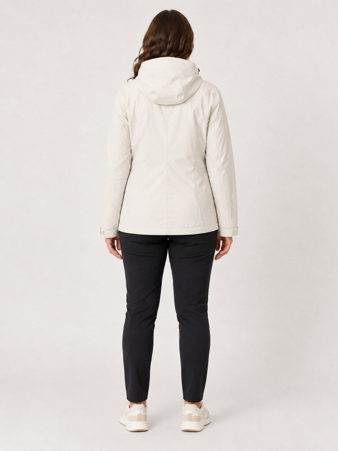 DEPROC Regenjacke Laval Offwhite – XXL-Modelbild 3