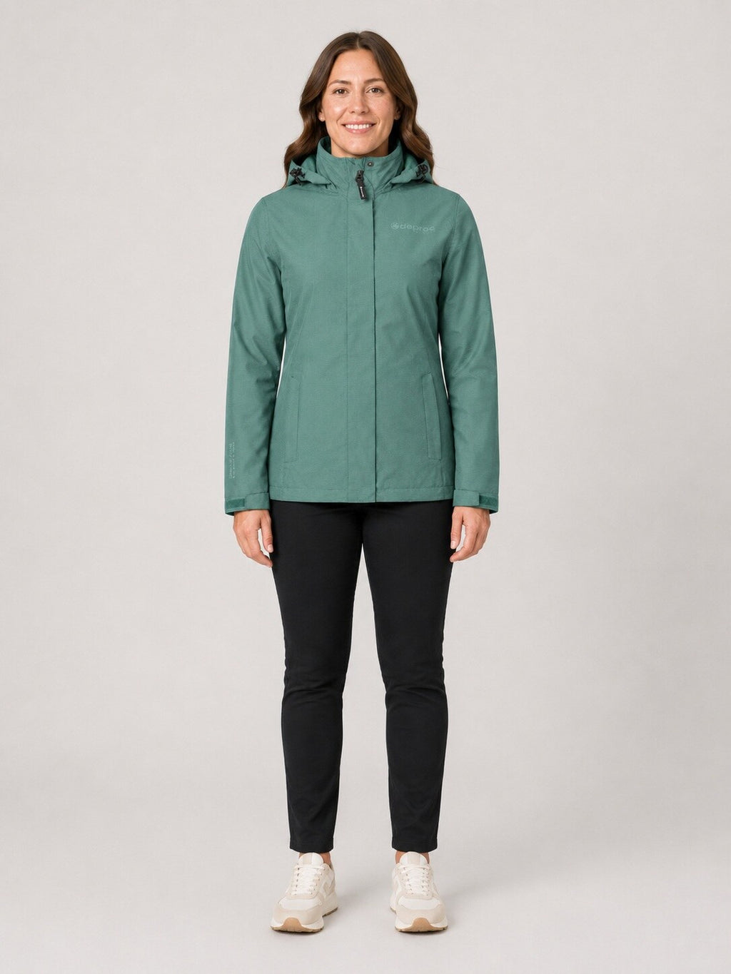 DEPROC Regenjacke Laval Petrol – XXL-Modelbild 1