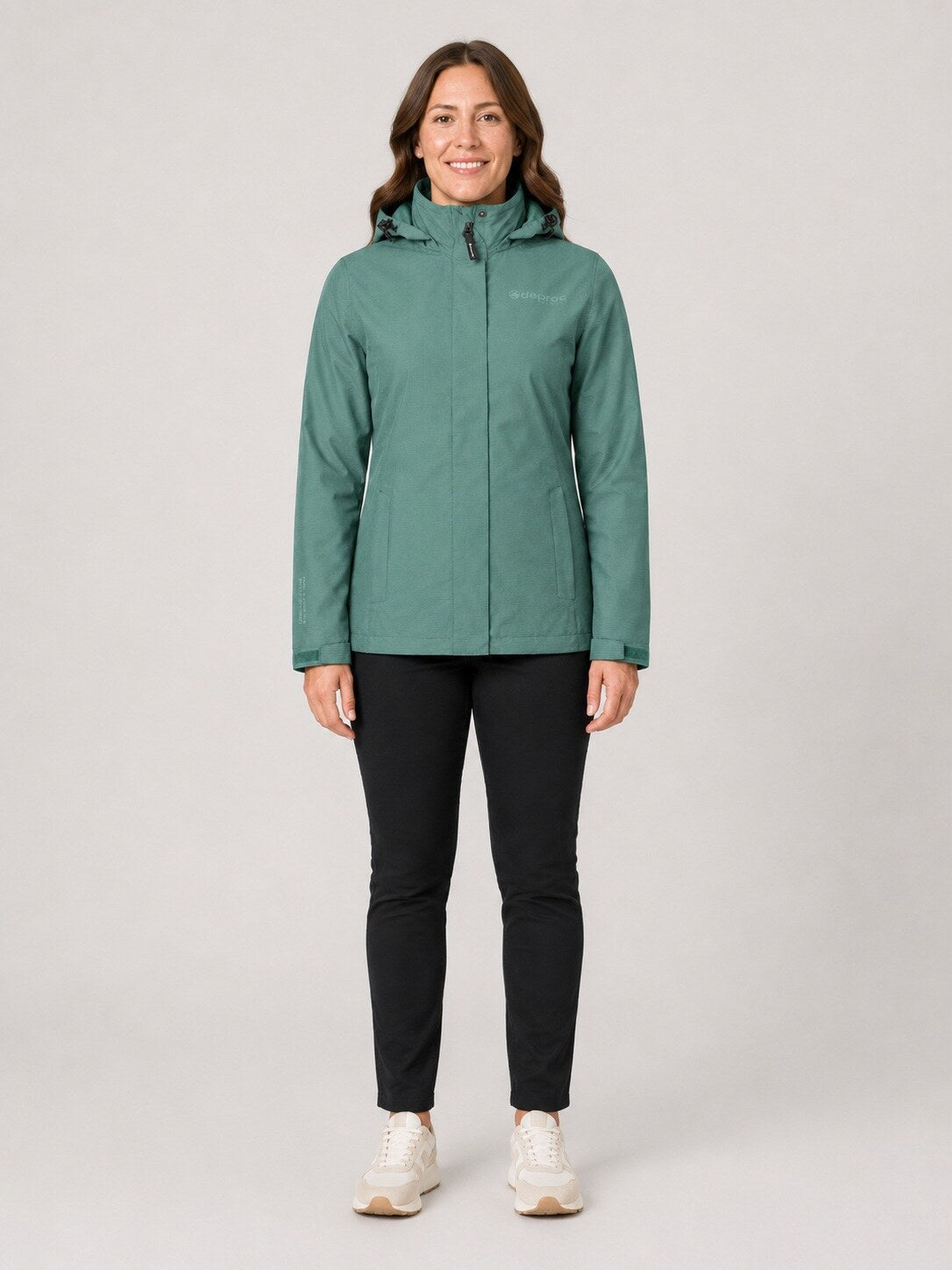 DEPROC Regenjacke Laval Petrol – XXL-Modelbild 1