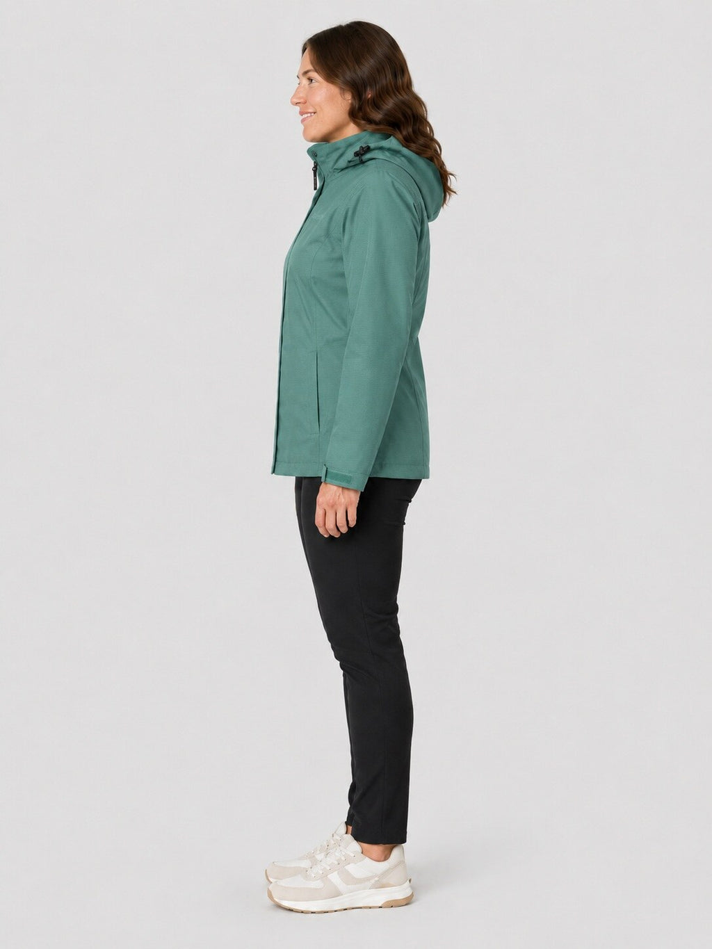 DEPROC Regenjacke Laval Petrol – XXL-Modelbild 2