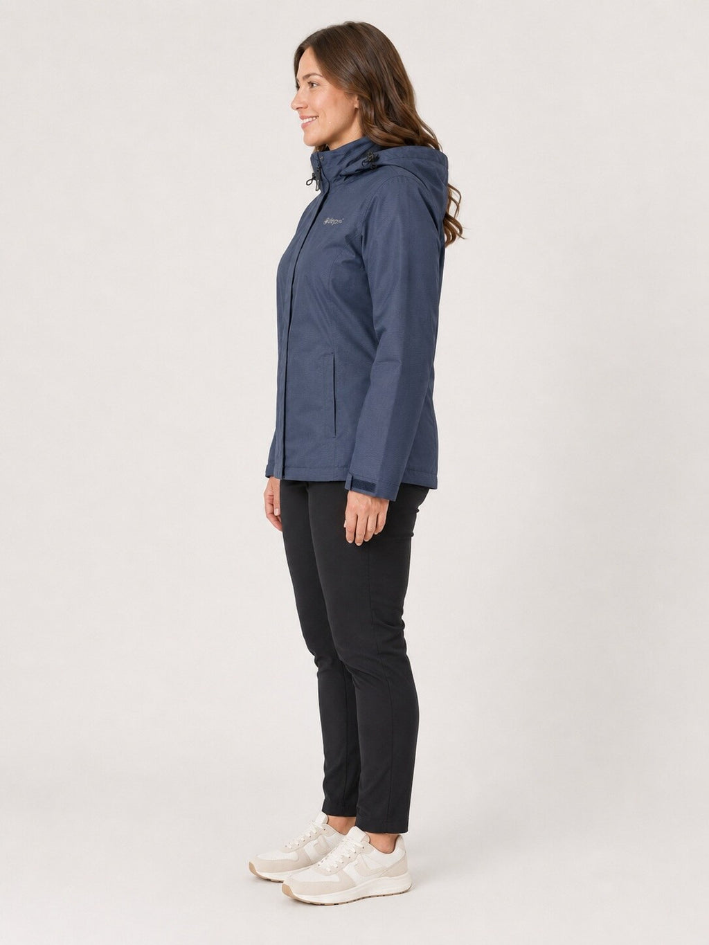 DEPROC Regenjacke Laval Dark Navy – XXL-Modelbild 2