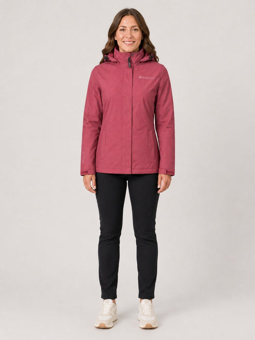 DEPROC Regenjacke Laval Wine – XXL-Modelbild 1
