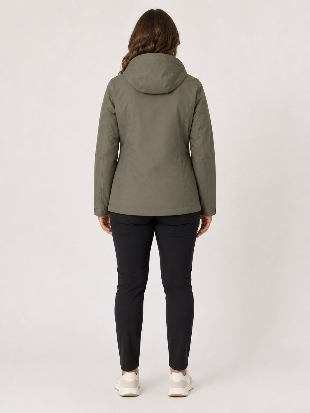 DEPROC Regenjacke Laval Olive – XXL-Modelbild 3