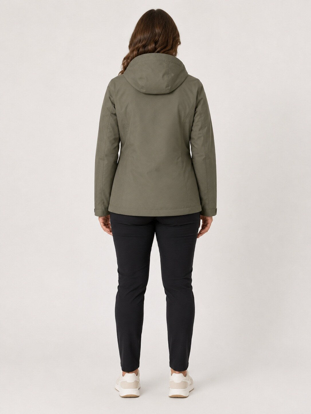 DEPROC Regenjacke Laval Olive – XXL-Modelbild 3