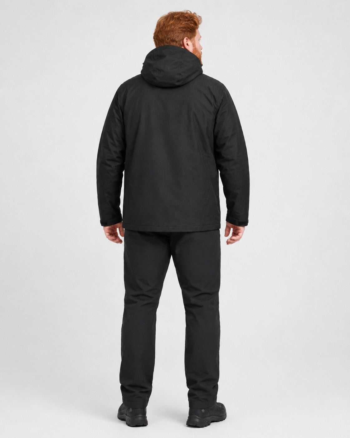 DEPROC Regenjacke Laval Schwarz – XXL-Modelbild 3