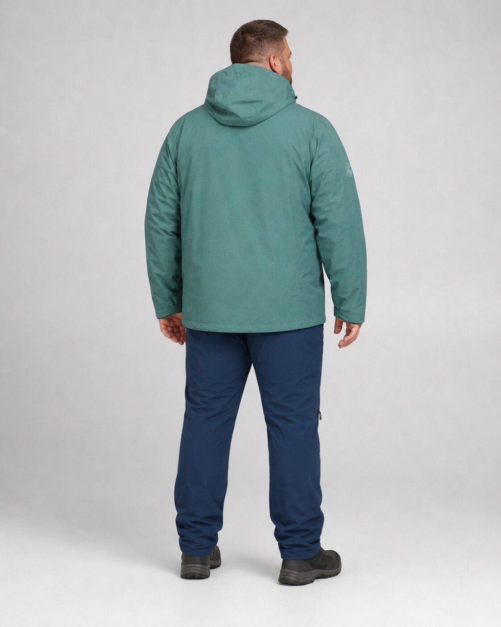 DEPROC Regenjacke Laval Petrol – XXL-Modelbild 3