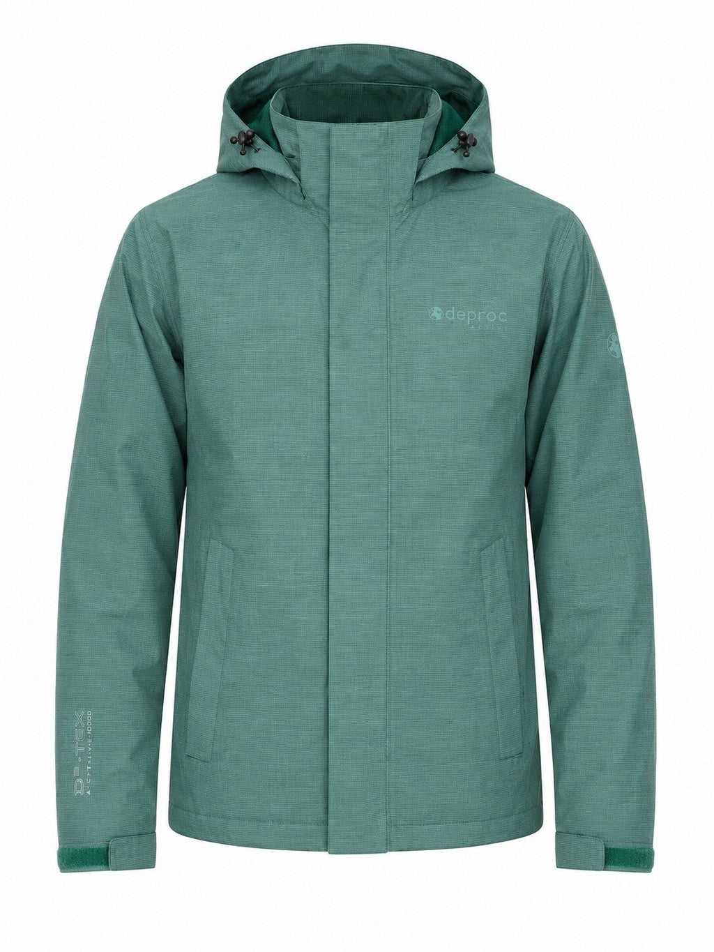 DEPROC Regenjacke Laval Petrol – XXL-Modelbild 4