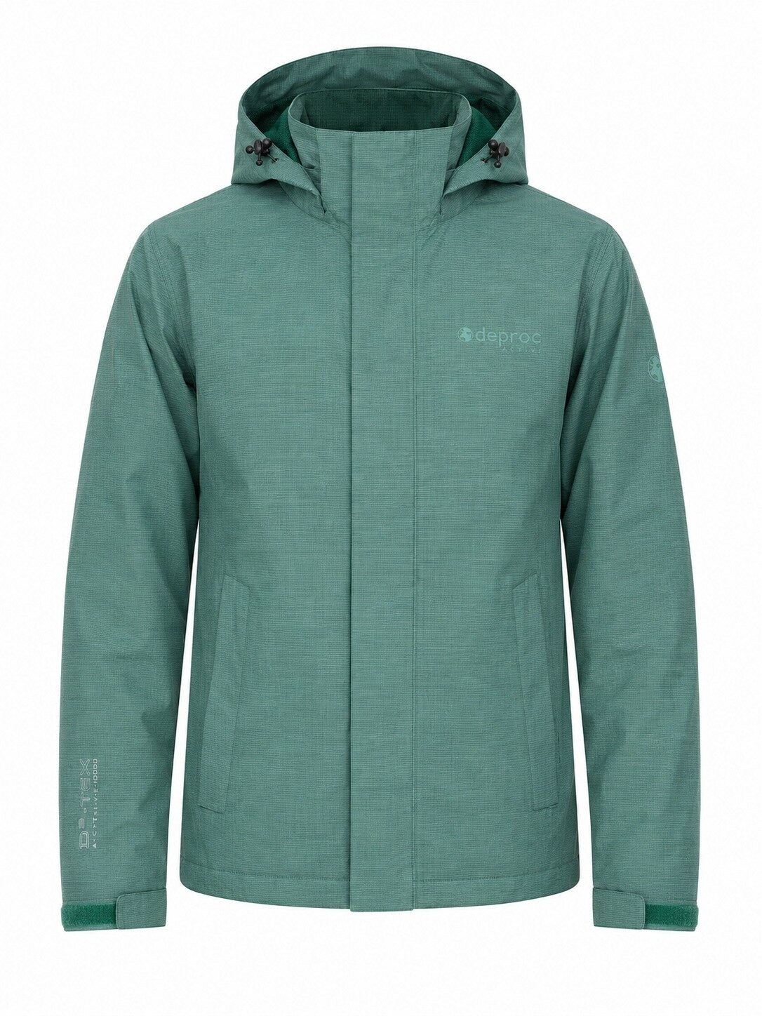 DEPROC Regenjacke Laval Petrol – XXL-Modelbild 4