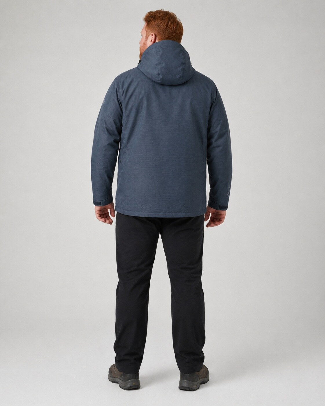 DEPROC Regenjacke Laval Dark Navy – XXL-Modelbild 3
