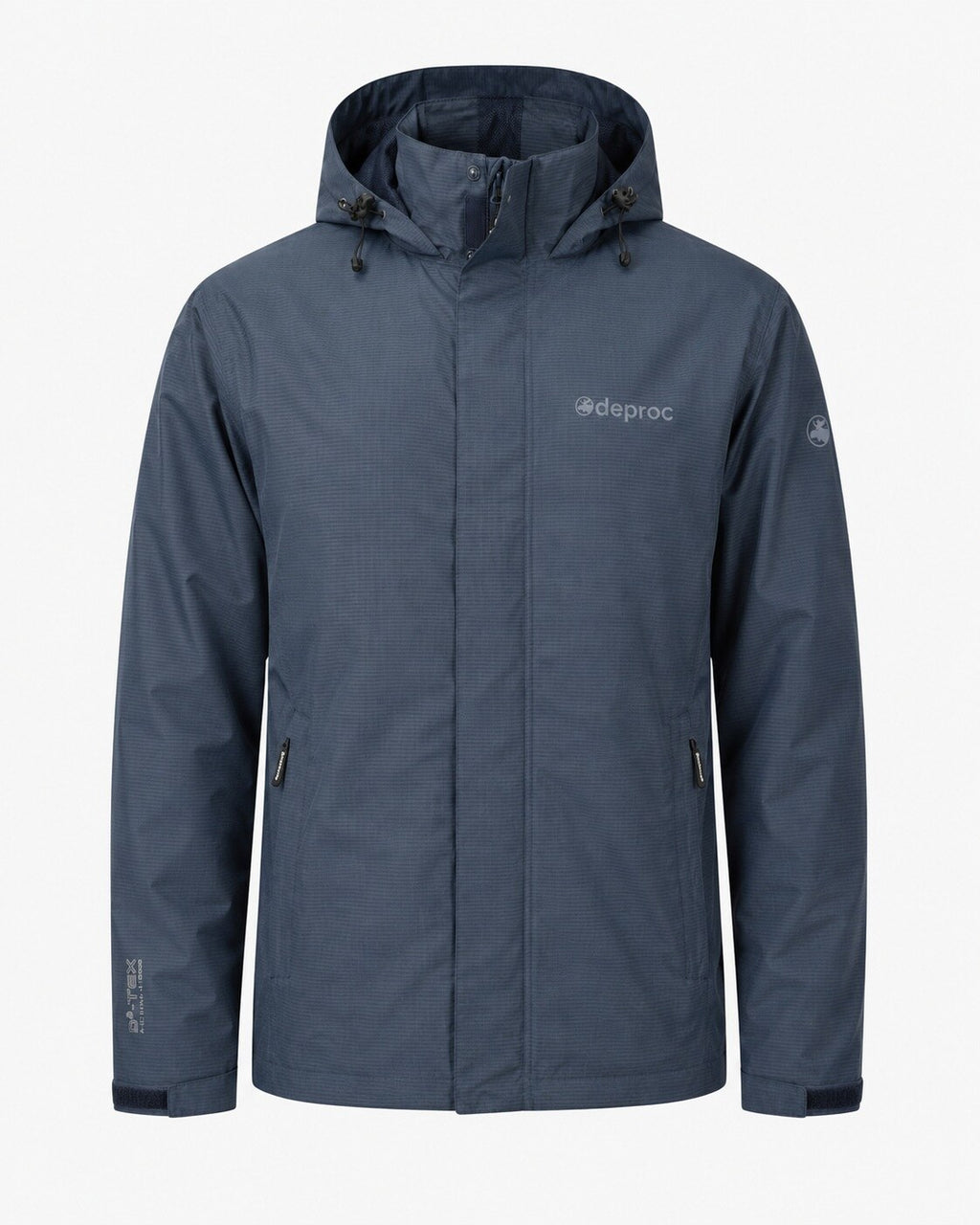 DEPROC Regenjacke Laval Dark Navy – XXL-Modelbild 4