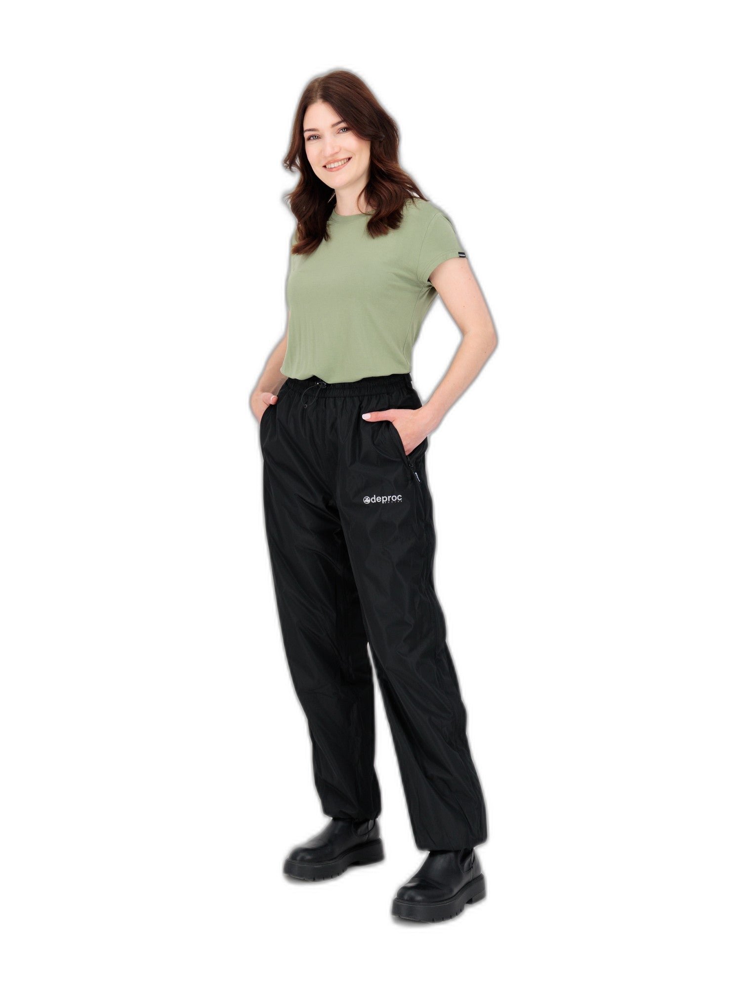 DEPROC KORSIKA Regenhose Damen – 3/4-Ansicht