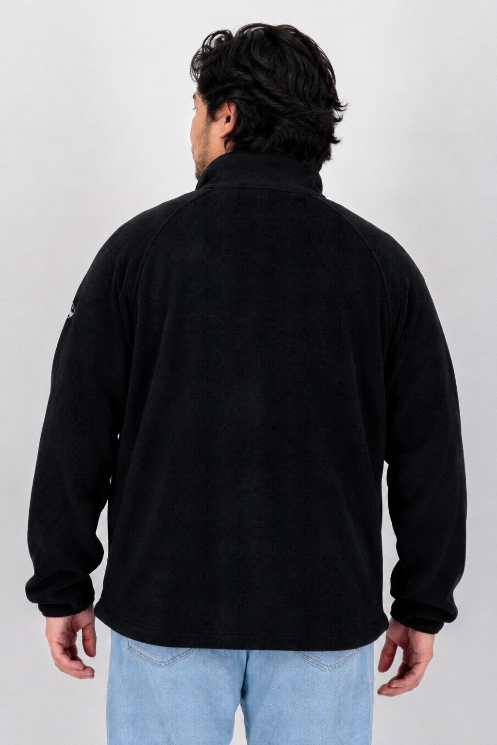 DEPROC Fleecejacke WAWA BAY Schwarz – XXL-Modelbild 3