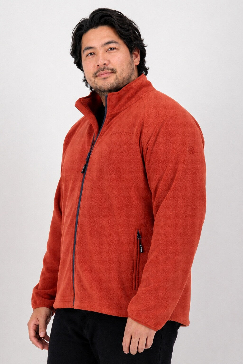 DEPROC Fleecejacke WAWA BAY Rot – XXL-Modelbild 2