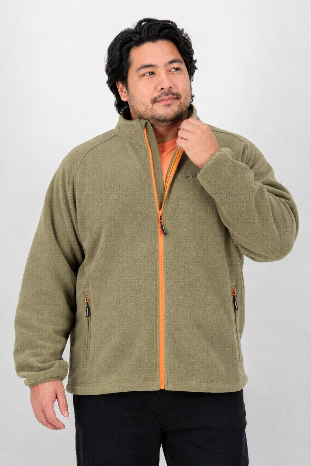 DEPROC Fleecejacke WAWA BAY Grün – XXL-Modelbild 1