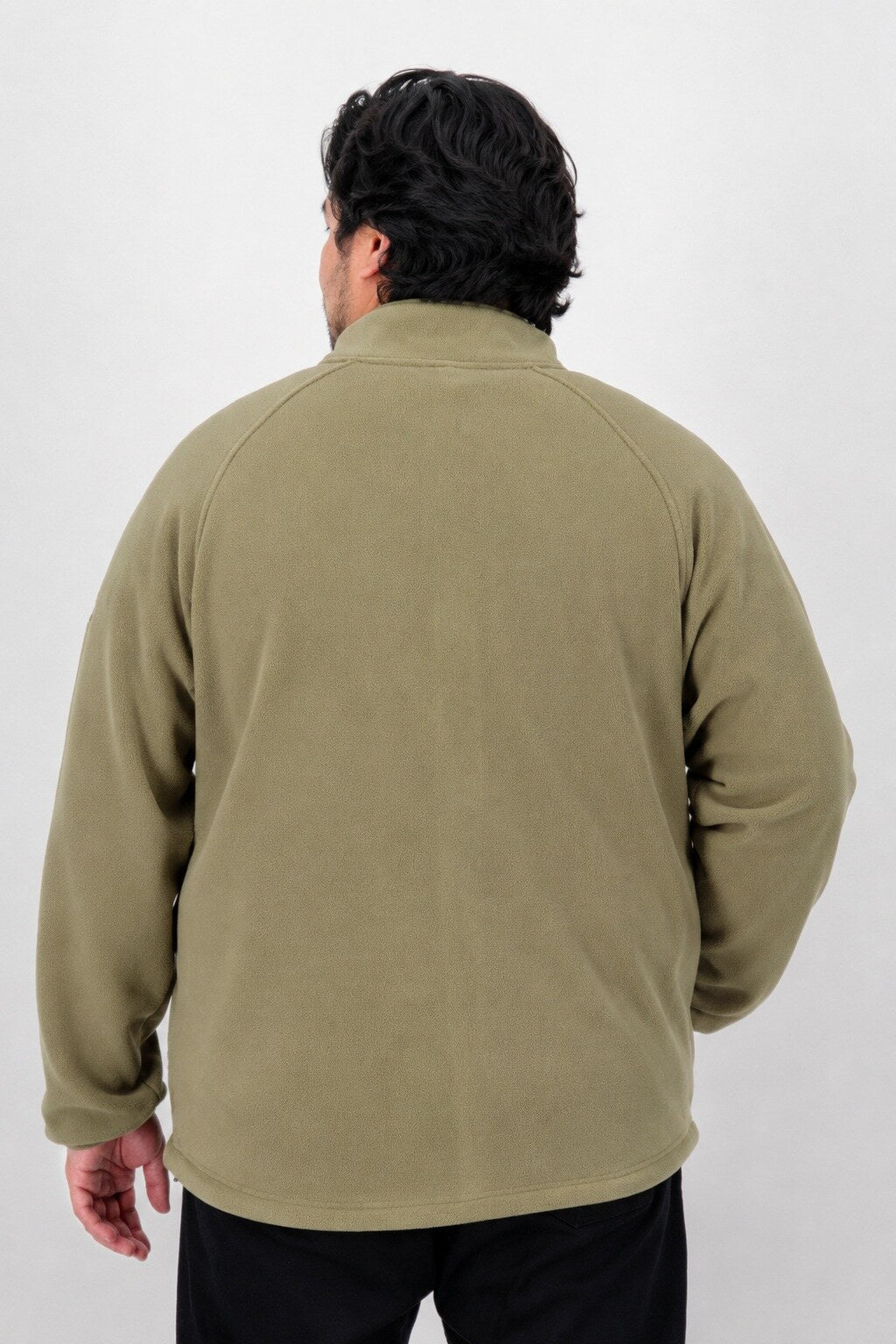 DEPROC Fleecejacke WAWA BAY Grün – XXL-Modelbild 3