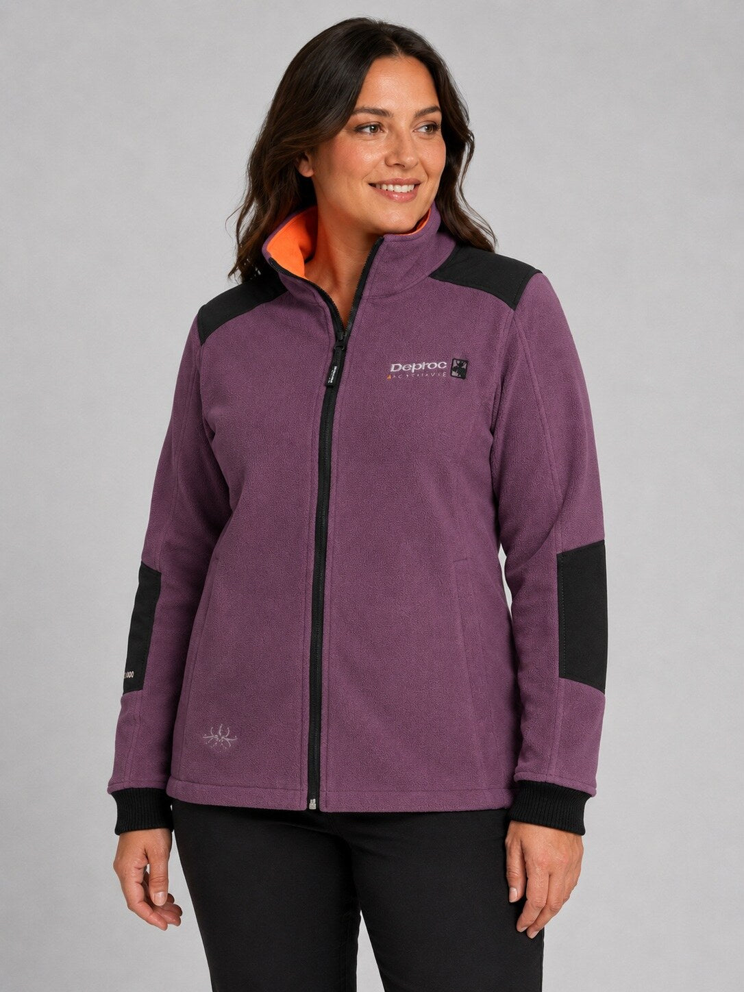 DEPROC Outdoorjacke CANADA Lila – XXL-Modelbild 1