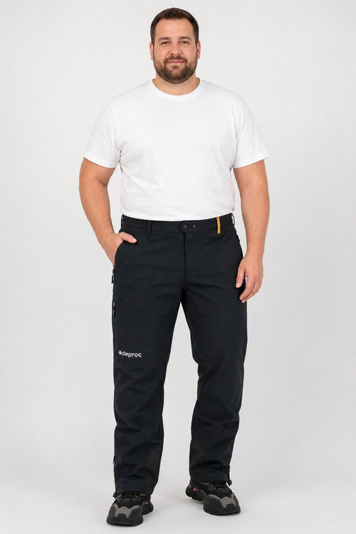 DEPROC Softshellhose STERLING SNOW Schwarz – XXL-Modelbild 1