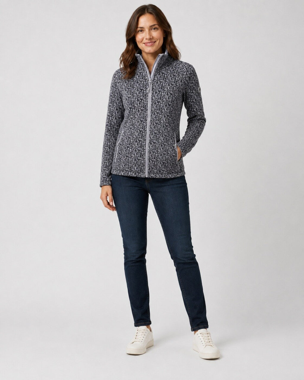 LPO Fleecejacke Lovis – asphalt
