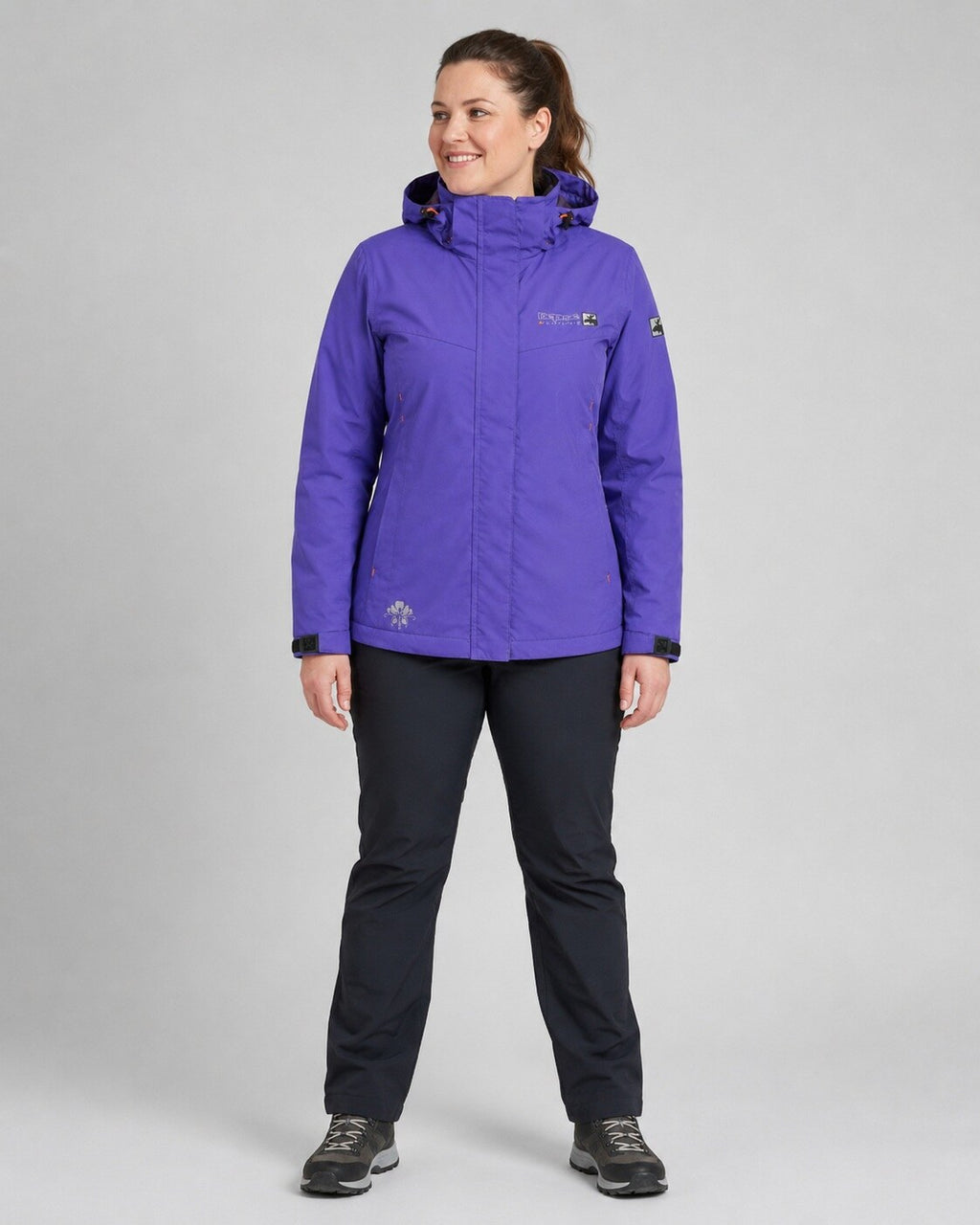 DEPROC Outdoorjacke Cambridge Lilac – XXL-Modelbild 2