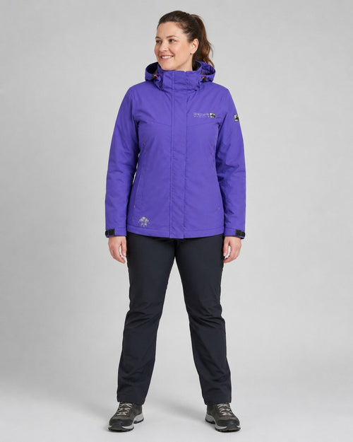 DEPROC Outdoorjacke Cambridge Lilac – XXL-Modelbild 2