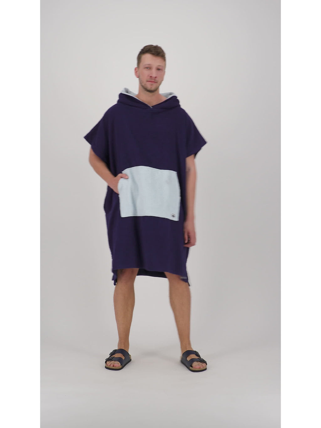 DEPROC Badeponcho PARLEE BEACH Herren Navy