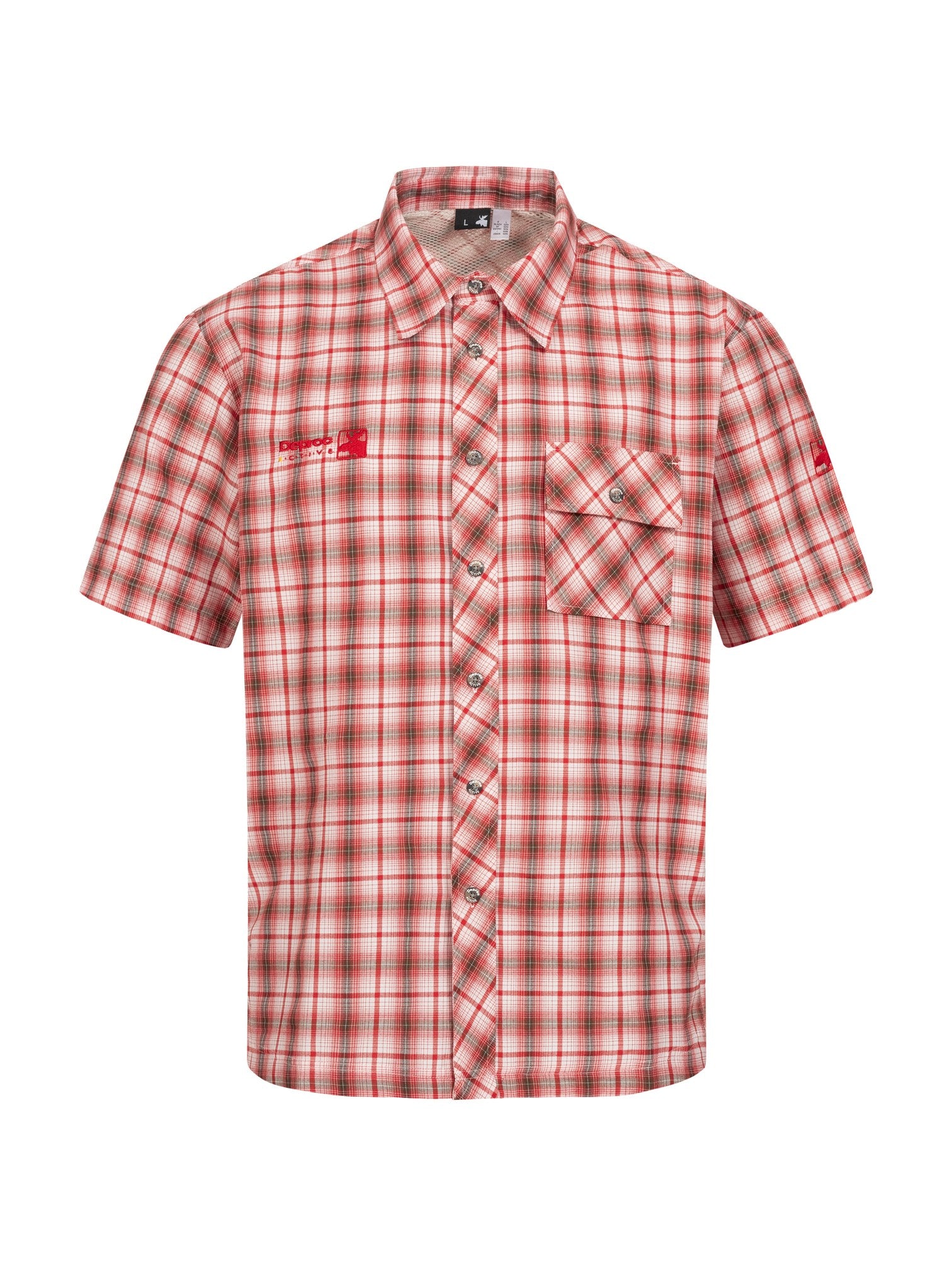 Outdoorhemd Copper Red-Gray-Check