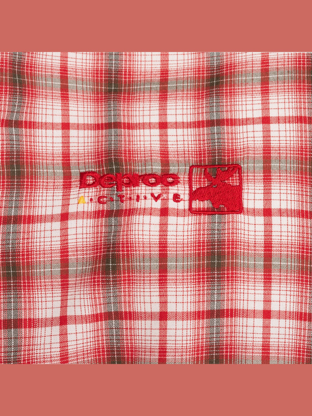 Outdoorhemd Copper Red-Gray-Check