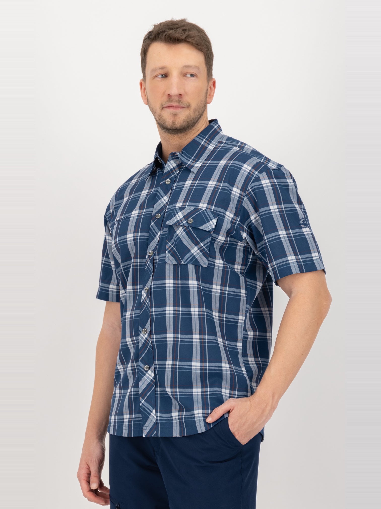 DEPROC ACTIVE Outdoorhemd Copper Navy-Check - Ansicht 2