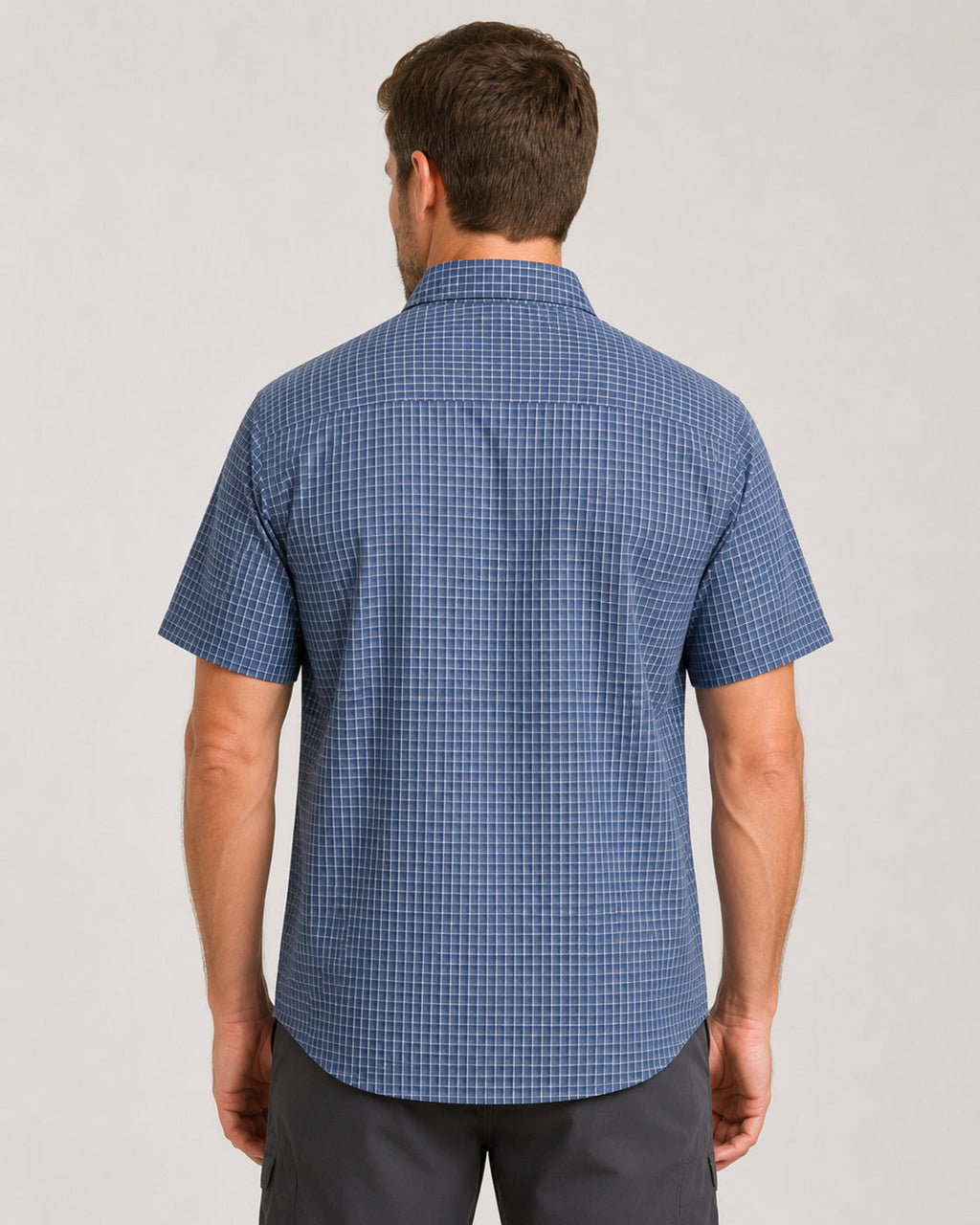 Outdoorhemd Copper Khaki-Small-Check