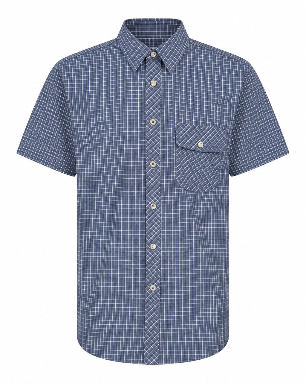Outdoorhemd Copper Khaki-Small-Check