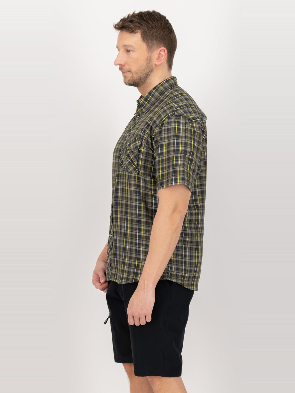 DEPROC ACTIVE Outdoorhemd Copper Khaki-Anthra - Seitenansicht